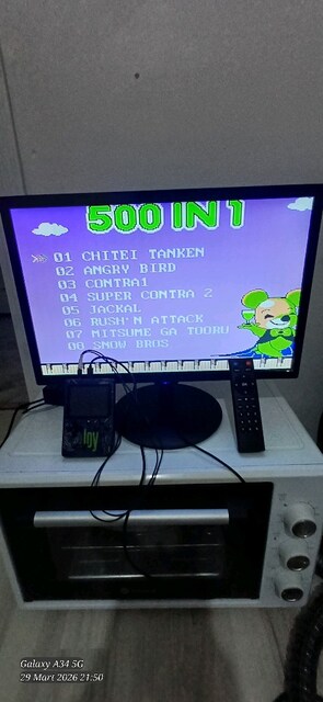 monitör sıfır sup oyun konsol atari mikrofon hediye Tak çalıştır