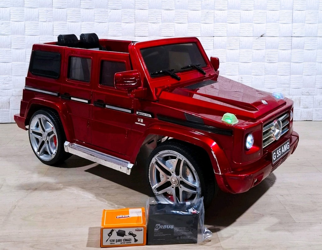 Akülü araba 12 volt lisans lı Mercedes g55 aküsü sıfır paketinde - 2