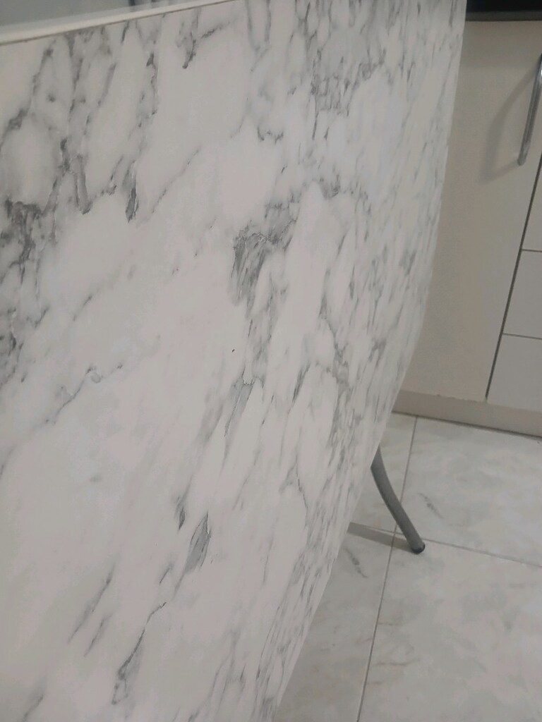 Mermer desenli katlanılır masa - 6