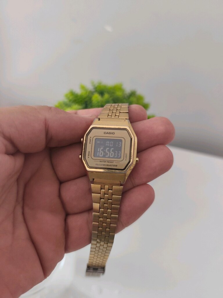 Orjinal Casio Mini Çelik Dijital Kadın Saat - 7
