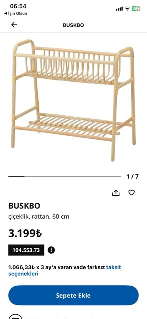 Ikea çiçeklik