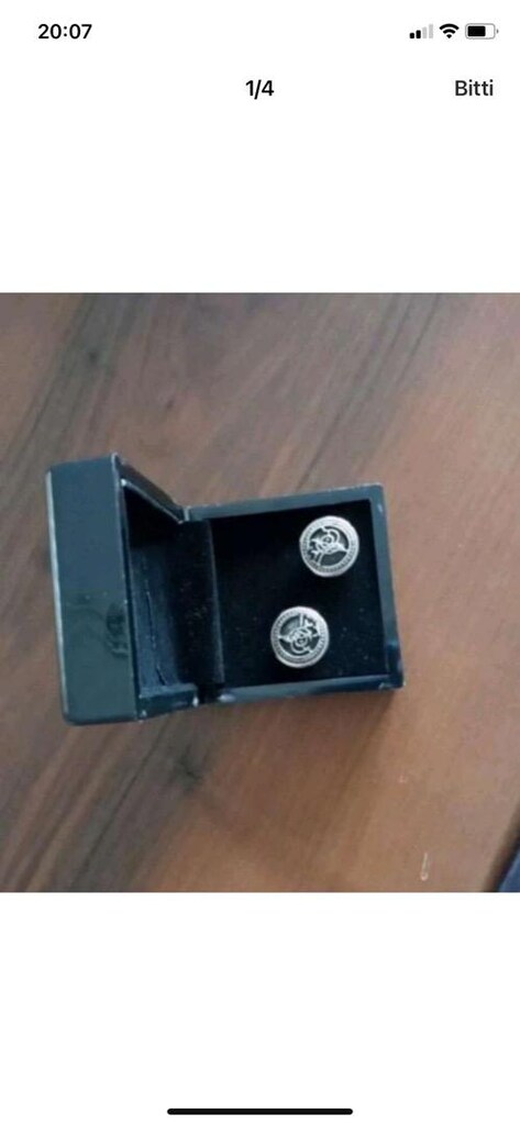 Damat marka tuğra kol düğmesi