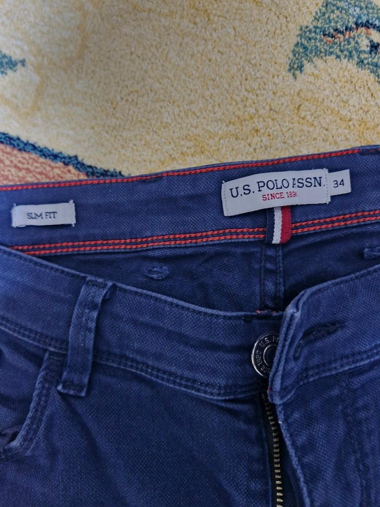 U.S. Polo Assn. 34 Beden Slim Fit Lacivert Erkek Pantolon - 6