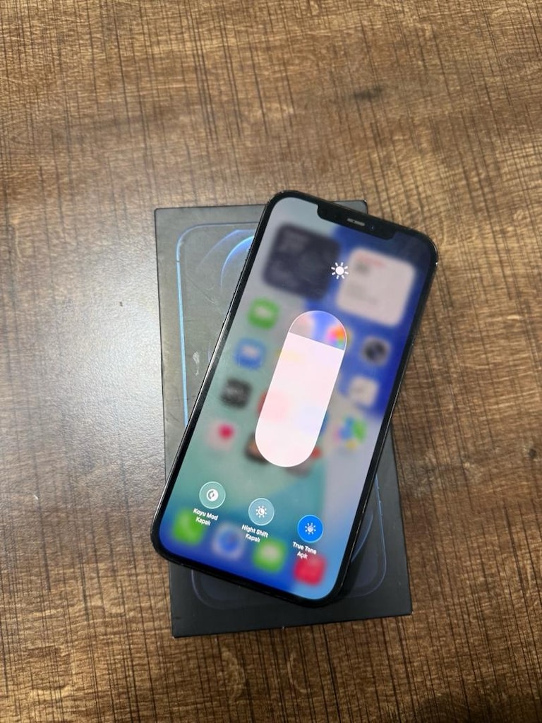 İPHONE 12 PRO MAX 256 GB YURTİÇİ DEĞİŞENSİZ HERŞEYİ ORJİNAL MAVİ RENK - 3