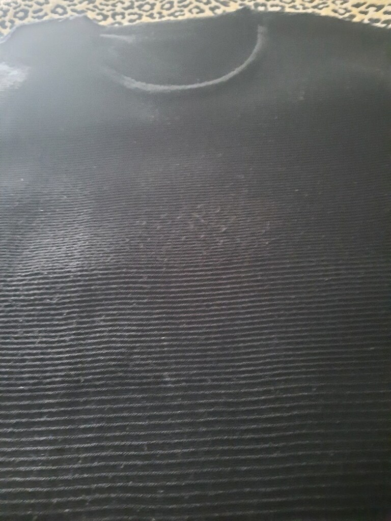 46 beden siyah renk triko elbise - 3