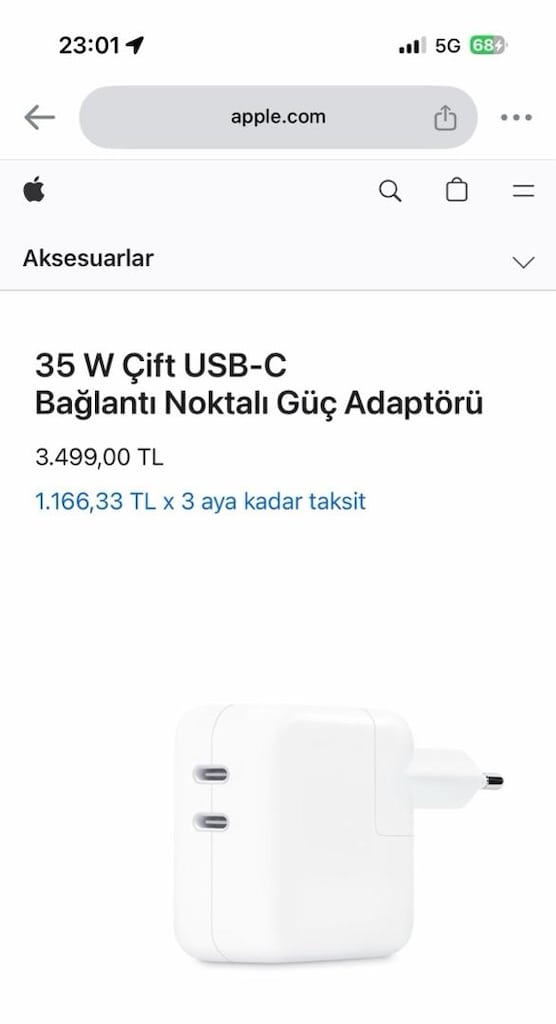 APPLE HIZLI ŞARJ ADAPTÖRÜ - 2