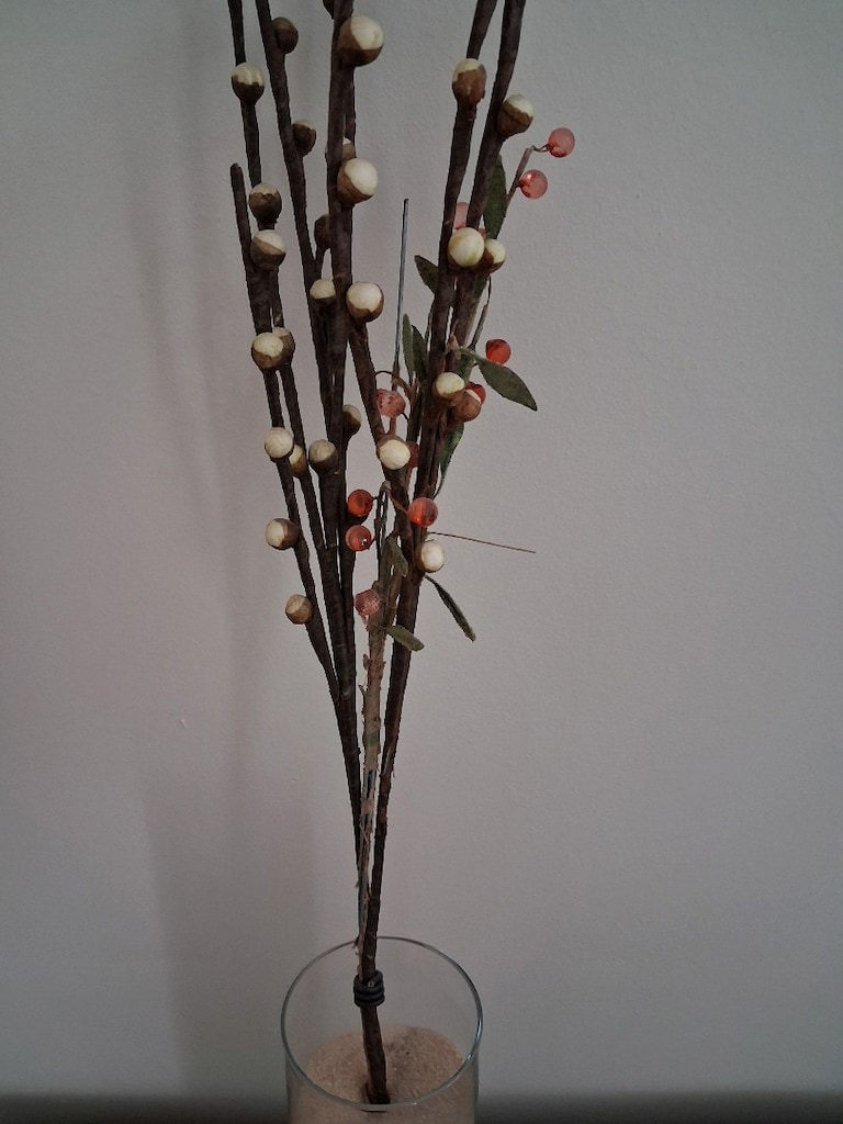 Vazo Dekoratif 26.5*8 cm. / 58<>93 cm. çiçek kuvars kum/Bostanlı-İZMİR - 5