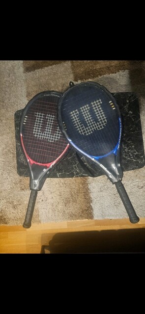 orjinal sıfır wilson çift tenis raketi fusion xl+ grandslam xl