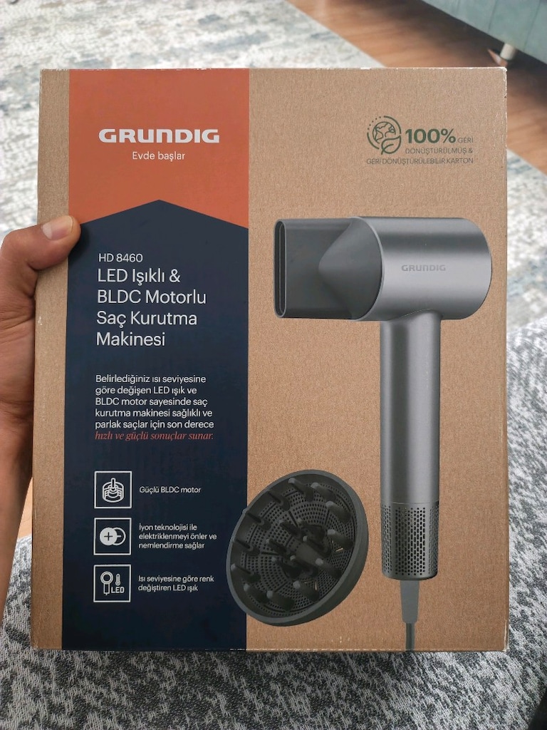 GRUNDIG İYONİZERLİ SAÇ KURUTMA VE FÖN MAKİNESİ - 3