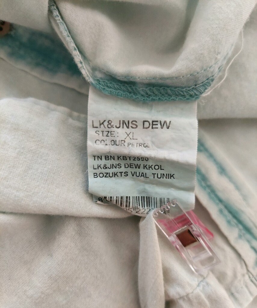 LEKE Jean bayan vual kumaş denim tunik - 8