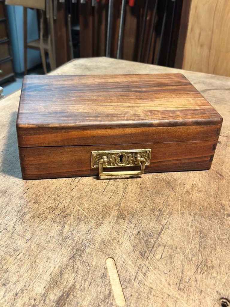 Vintage ahşap kutu çanta - 2