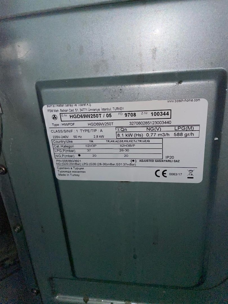 Bosch HGD69W250T/05 Ocaklı Fırın – Temiz Uygun fiyat - 6
