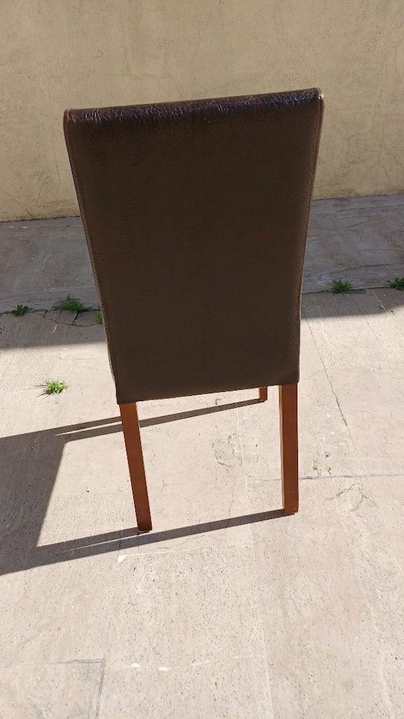 deri giydirme 6 tane sandalye agşap - 2