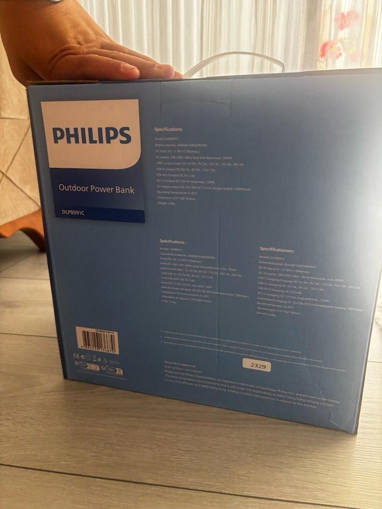 PHILIPS DLP8091CB AC/DC çıkışlı, Taşınabilir 300W Şarj İstasyonu - 4