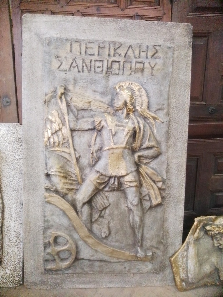 Antik Yunan Athena ve Spartalı Rölyef - 3'lü Set - 3