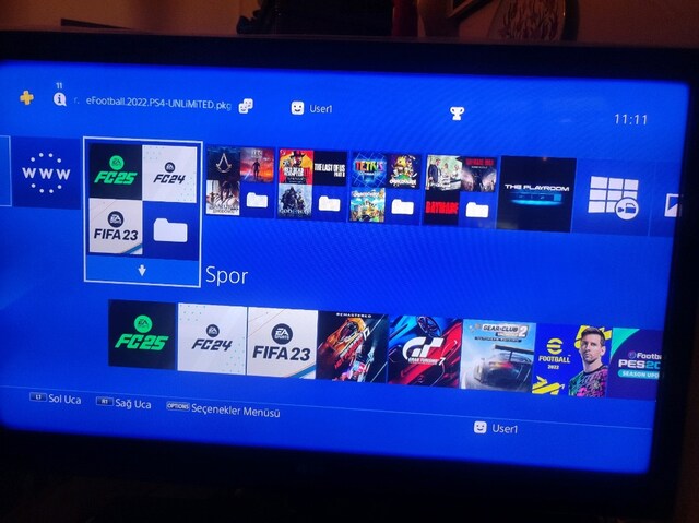 Ps4 slim 2TB 9.00 cfw li kırık versiyon oyun yüklü 2 kol.