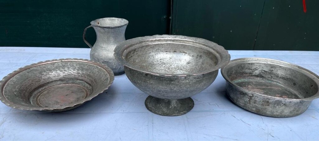 çeşitli bakır kaplar - 4