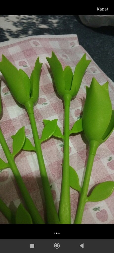 dekor peçetelik gül şekli - 3