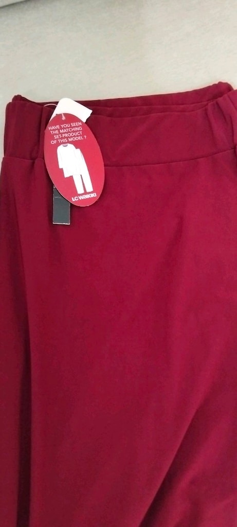 Kadın büyük beden bol paça pantolon.Waikiki - 5