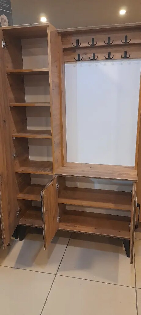 Ahşap fortmanto vestiyer ayakkabılık - 2