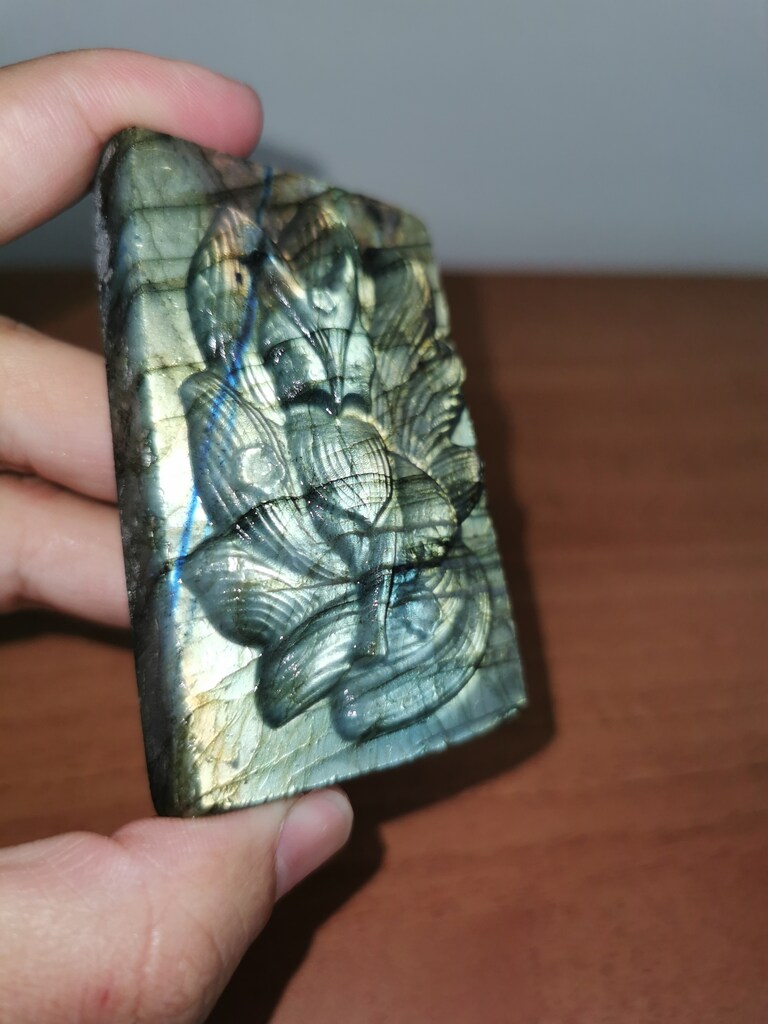 Labradorit Doğal Taş Carving İşçilik Obje - 2