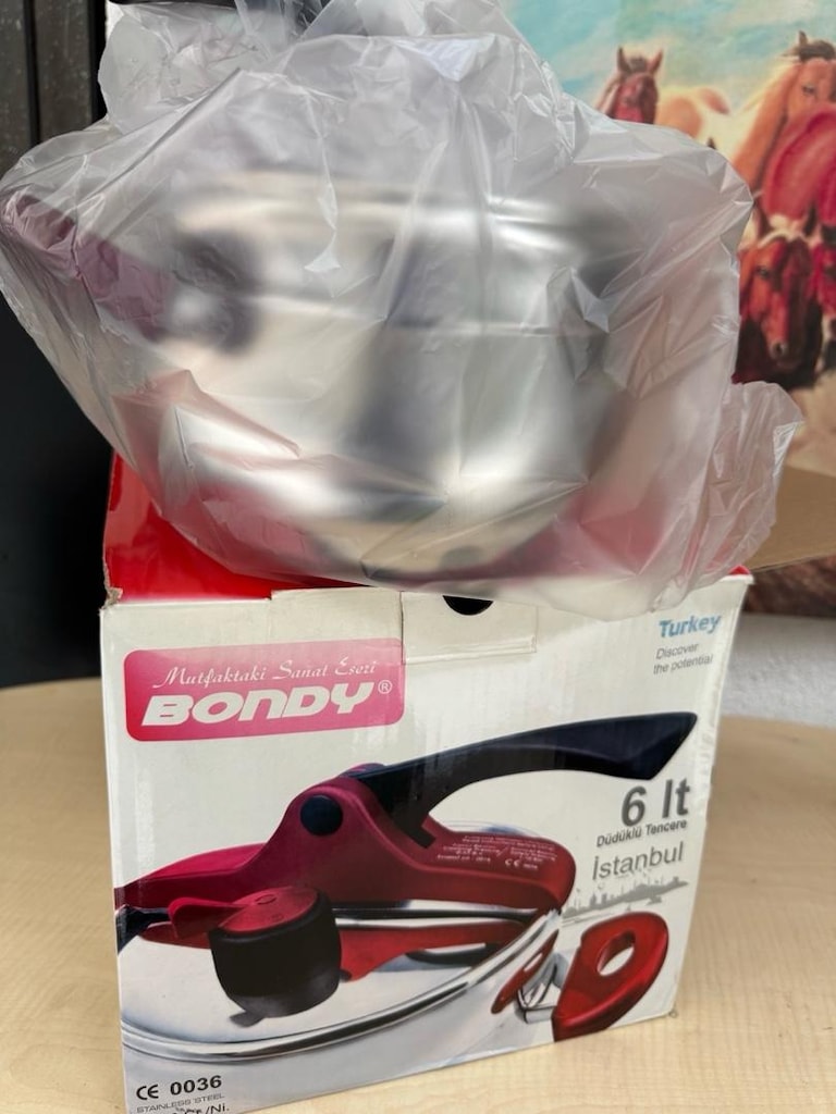 Bondy 6 Litre Düdüklü Tencere - Sıfır Kutulu Jelatinli - 4