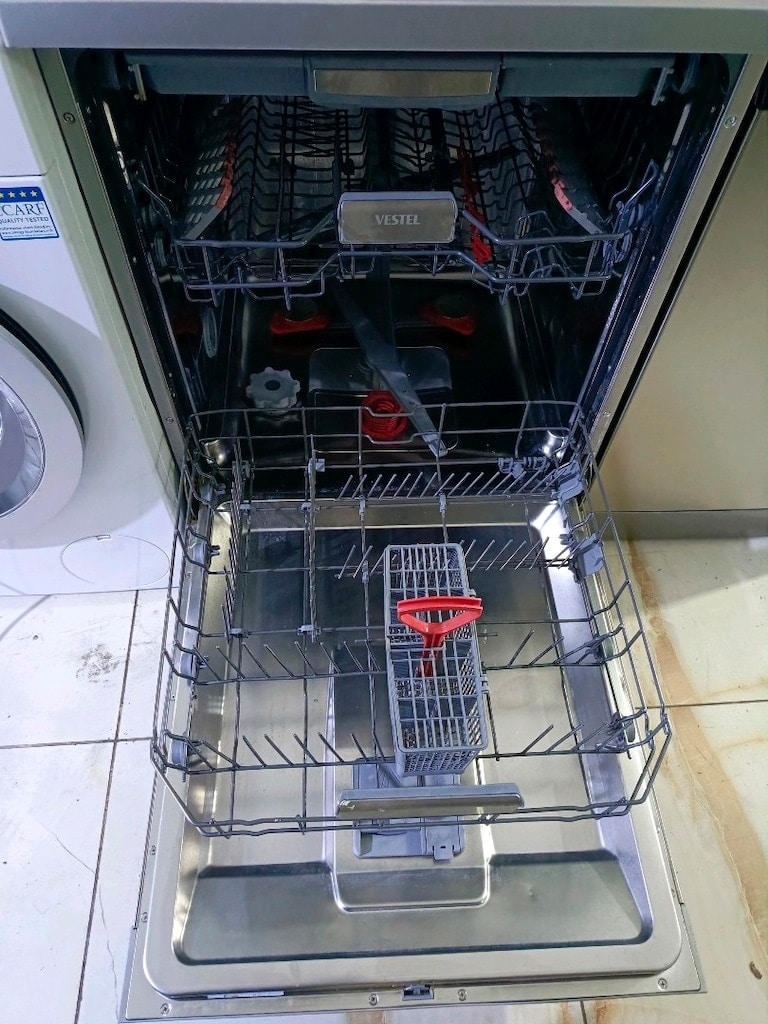 7.500 TL Etkin Vestel inox 10 programlı 3 sepetli çok temiz bulaşık ma - 2