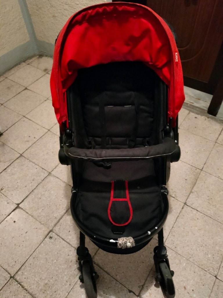 Kanz Çift Yönlü Bebek Arabası (Sürüşü Rahat / Kırmızı) - 3