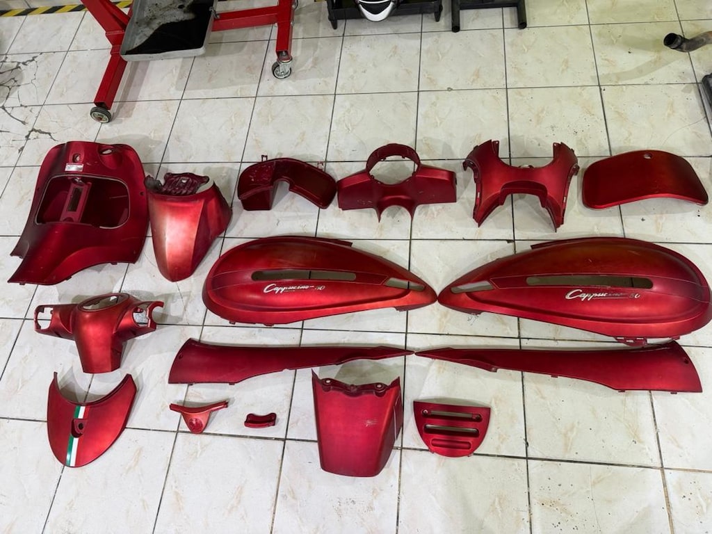 Arora Cappucino 50 CC Mat Kırmızı Çıkma Grenaj Seti - 6