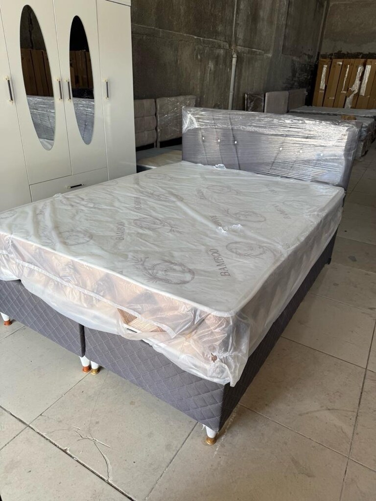sıfır baza başlık yatak komple çelik kasa - 5