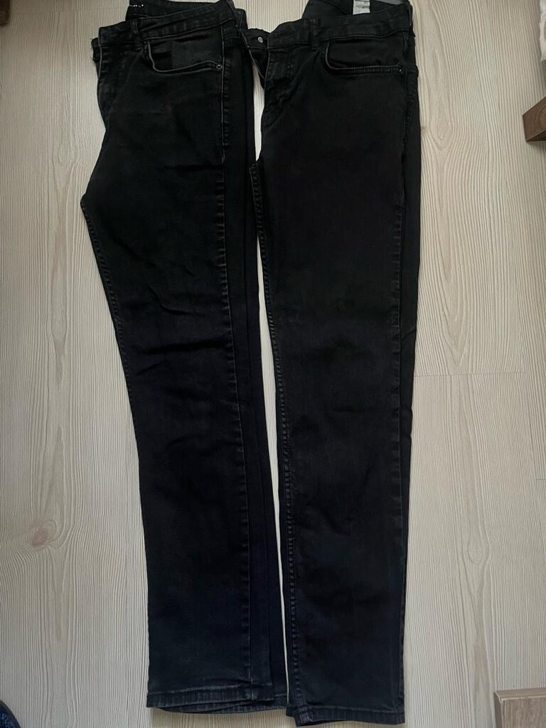 Siyah 2 adet Kot pantolon