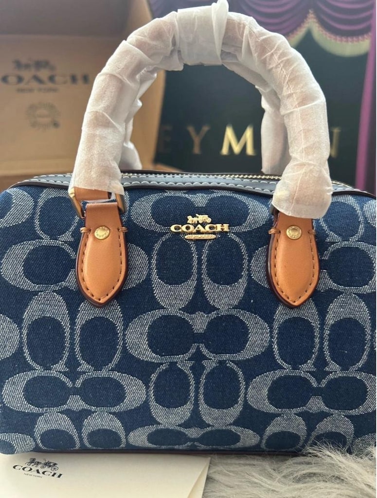 Coach Mini Rowan Crossbody Denim - 3