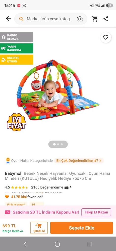 Orman Düşleri Oyun Halısı Sevimli Hayvanlar oyun matı - 4