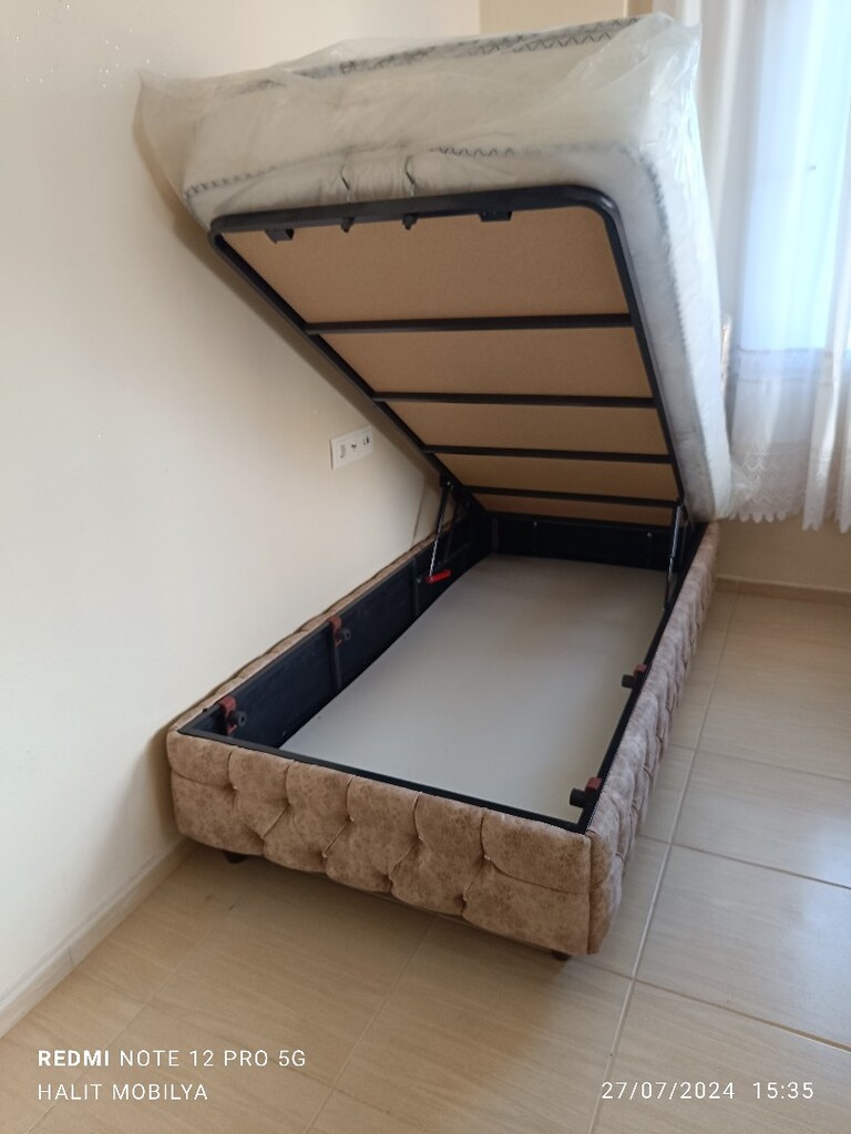 ULTRA LÜKS TEK KİŞİLİK BAZA BAŞLIK YATAK - 2