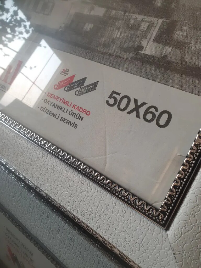 RESİM ÇERÇEVESİ SIFIR GİBİ 50x60 BEYAZ - 4