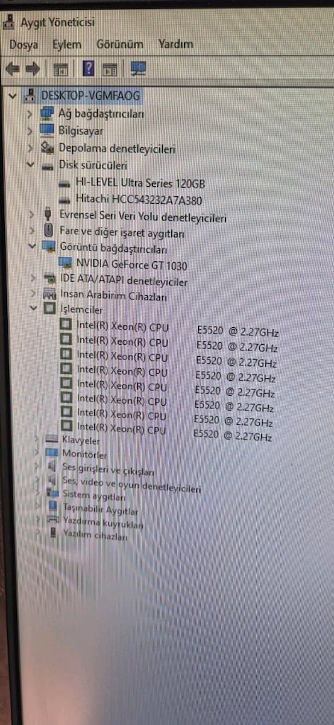 XEON E5520 İŞLEMCİ 16 RAM GT 1030 BİLGİSAYAR KASASI - 4
