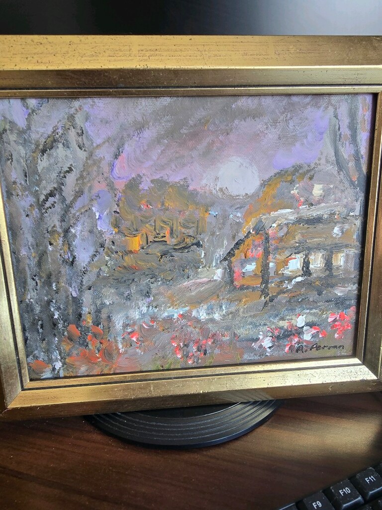 yaglı boya tablo A.Perran imzalı - 2