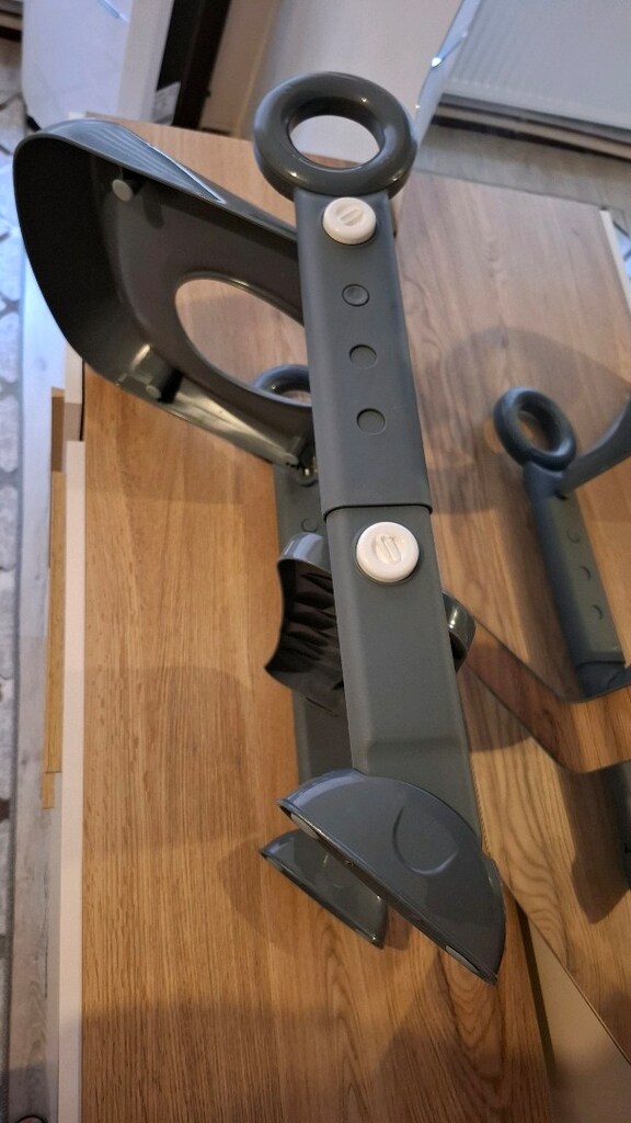 Gri Merdivenli Çocuk Tuvalet Eğitimi Oturağı / Tuvalet Adaptörü - 5