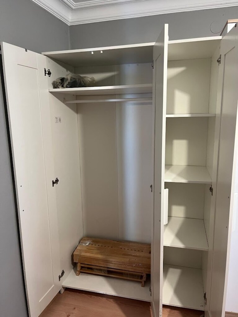 IKEA BRIMNES 3 KAPAKLI AYNALI GARDIRIOP BEYAZ (120x190 CM) - 2