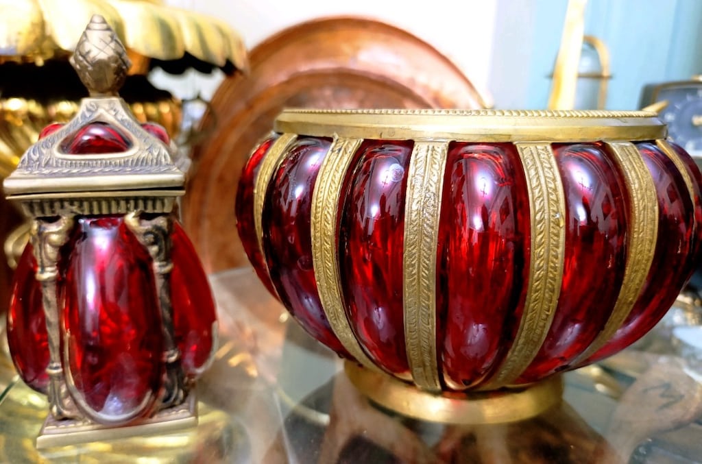 Kervan Bronz Giydirme 25 cm Sunum Kasesi ve 20 cm Damla Şekerlik - 4