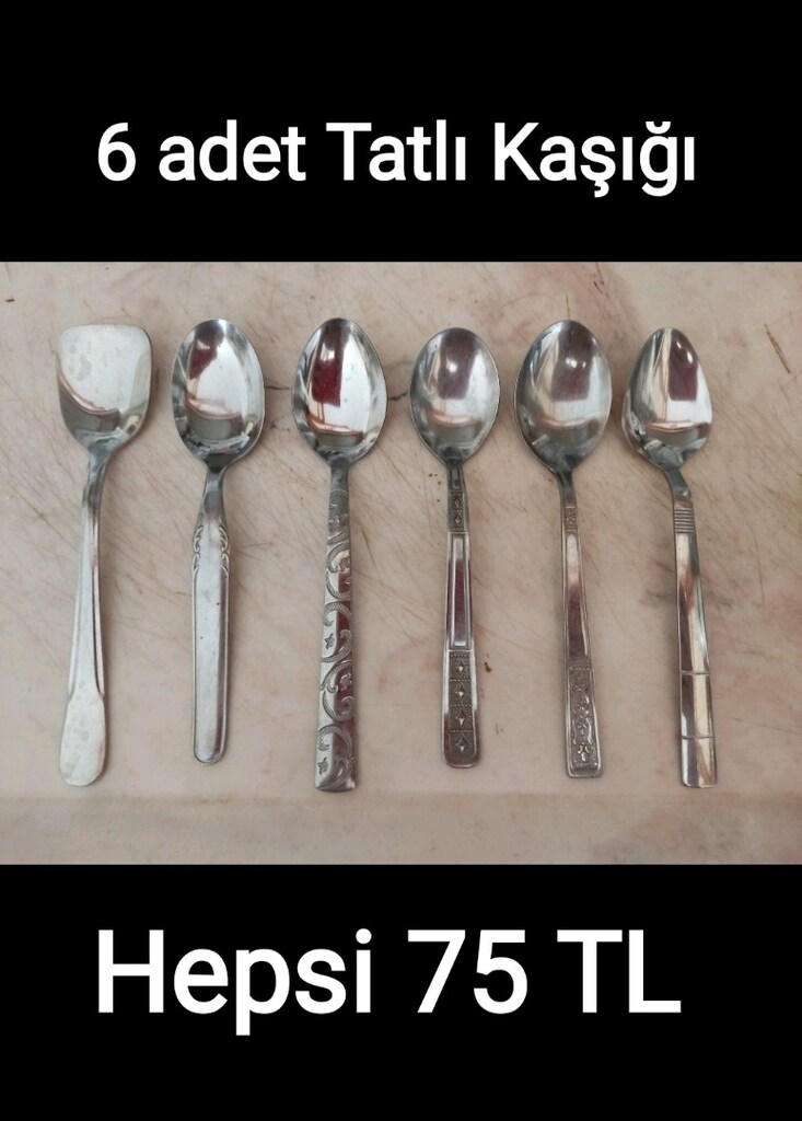 Kaşık 6 adet 100 TL dir. - 5