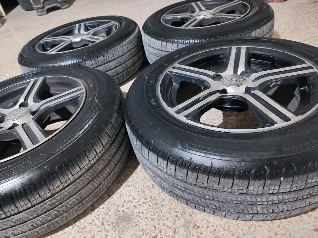 14 inç çelik jant lastik takımı 4*100 bijon aralığı Goodyear - 5
