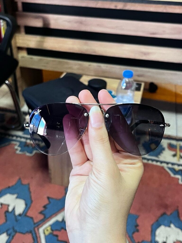 Orijinal Ray-Ban RB3449 003/8G 59 Üniseks Güneş Gözlüğü - 3