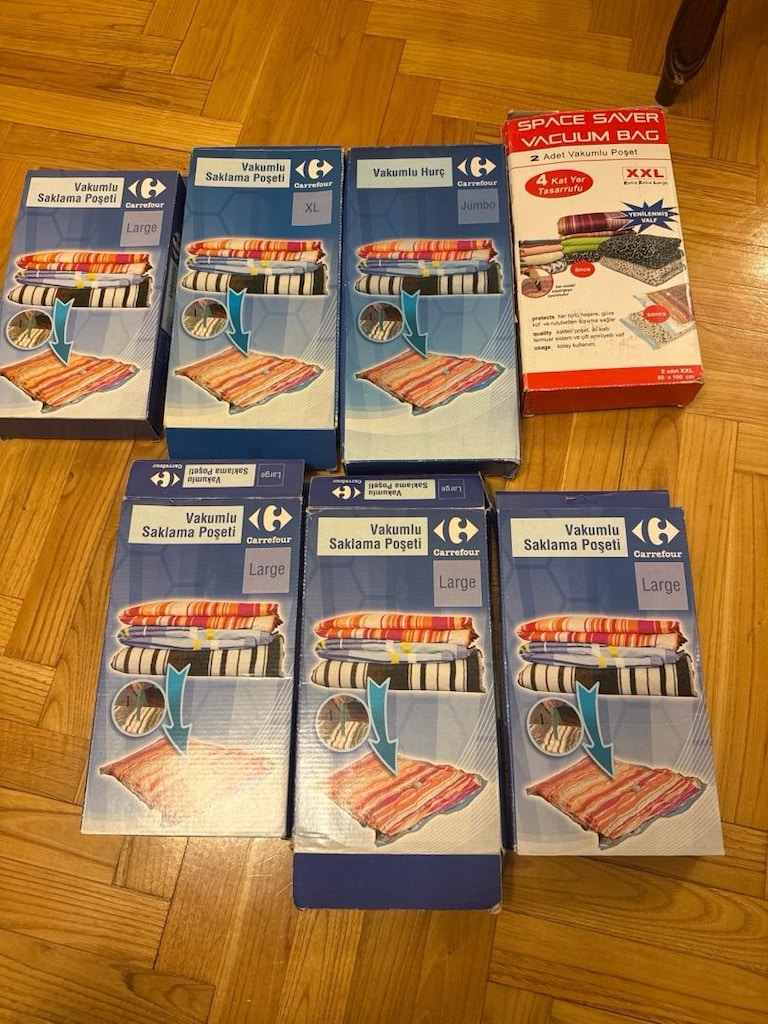 Vakumlu Saklama Poşeti & Hurç Seti – 7 Paket - 3