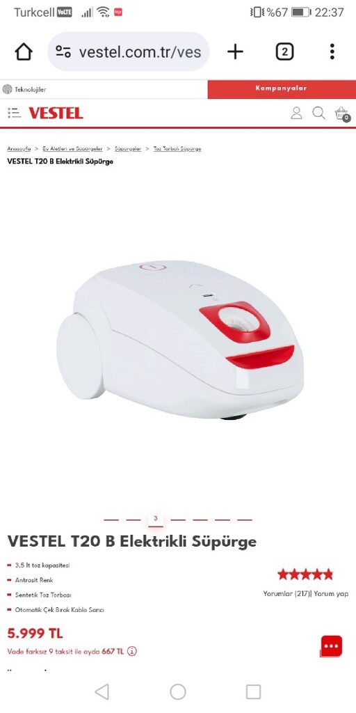 Vestel elektrik süpürgesi - 2