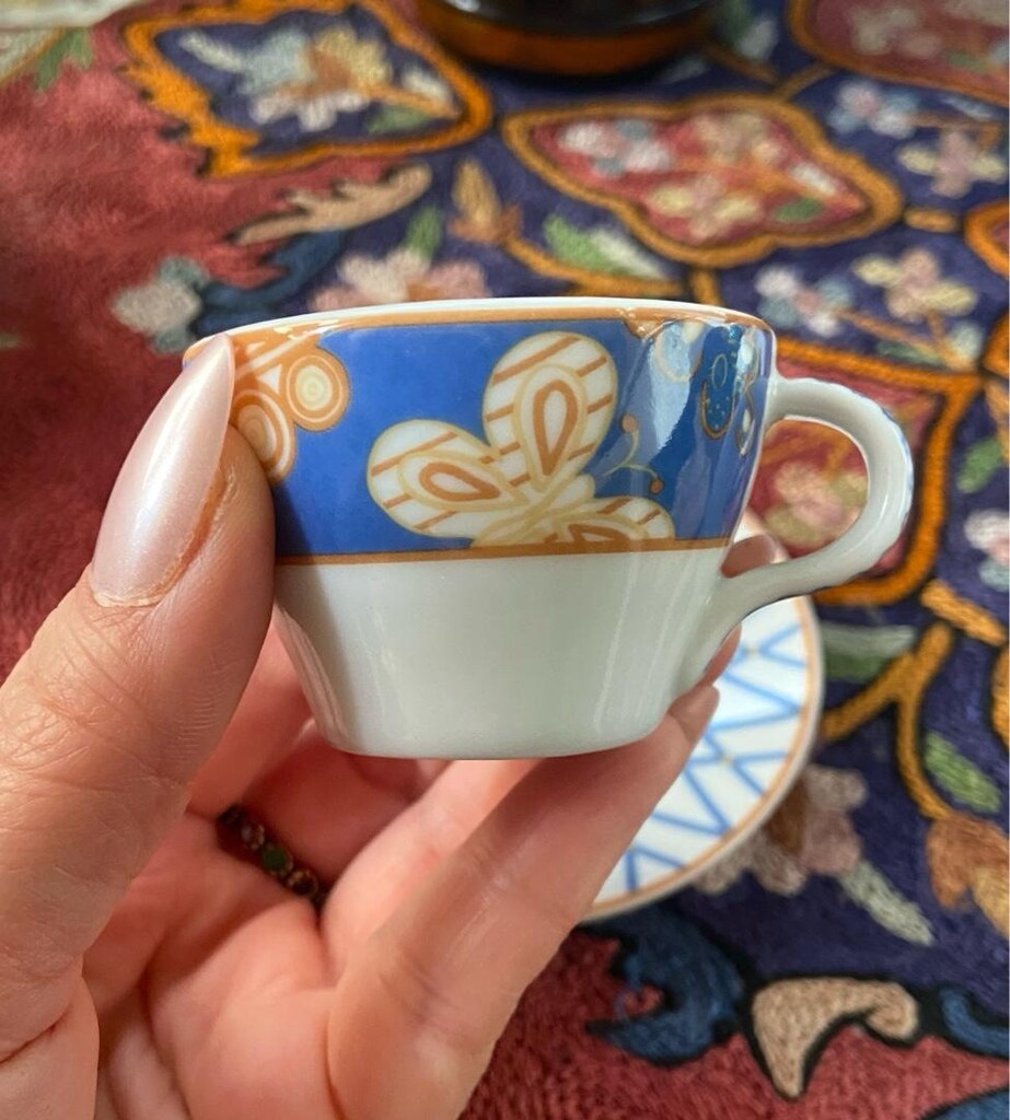 Vintage Danimarka Minyatür Porselen Fincan - 4