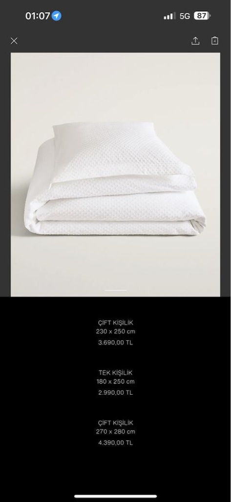 Zara home yatak örtüsü - 6