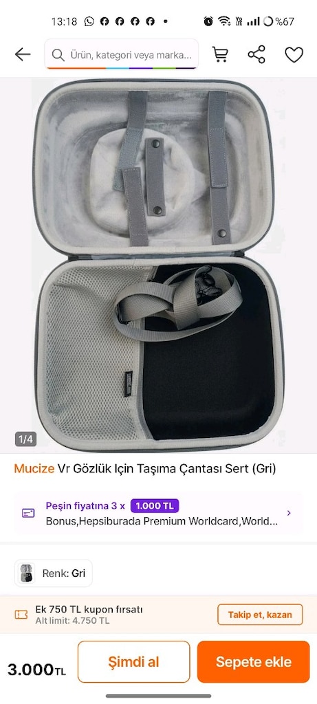 meta sanal gözlük 3s - 5