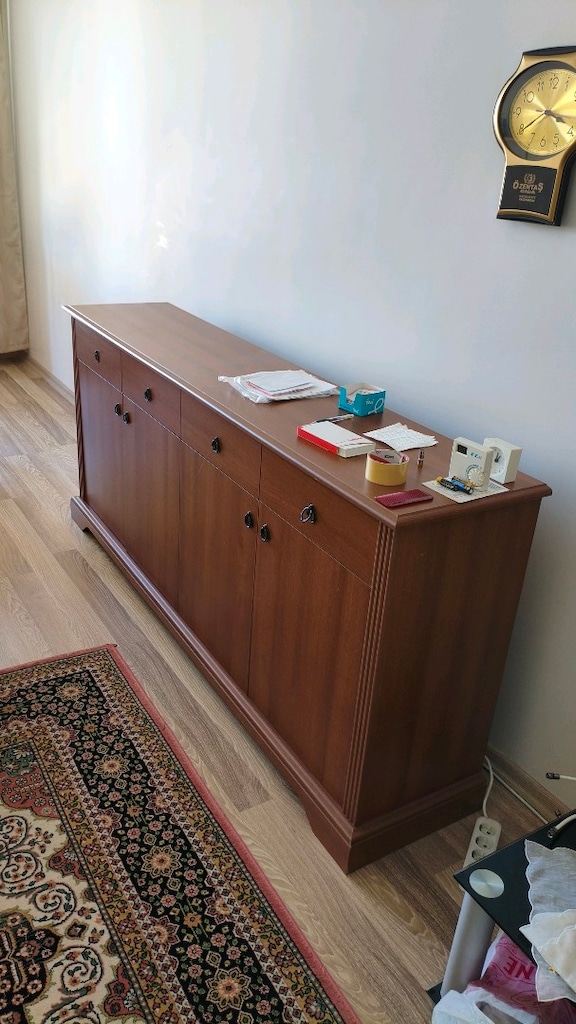 Ahşap yemek masası 6 sandalye ve konsol - 5