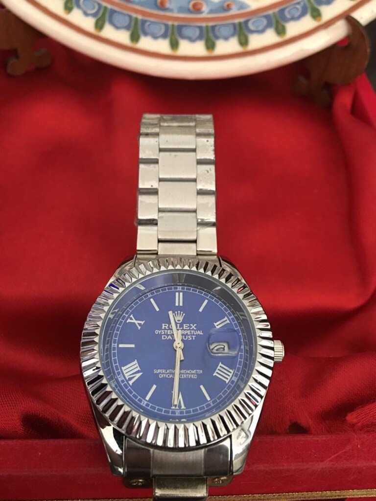Rolex Oyster Perpetual Mavi Romalı Rakamlı Saat - 3
